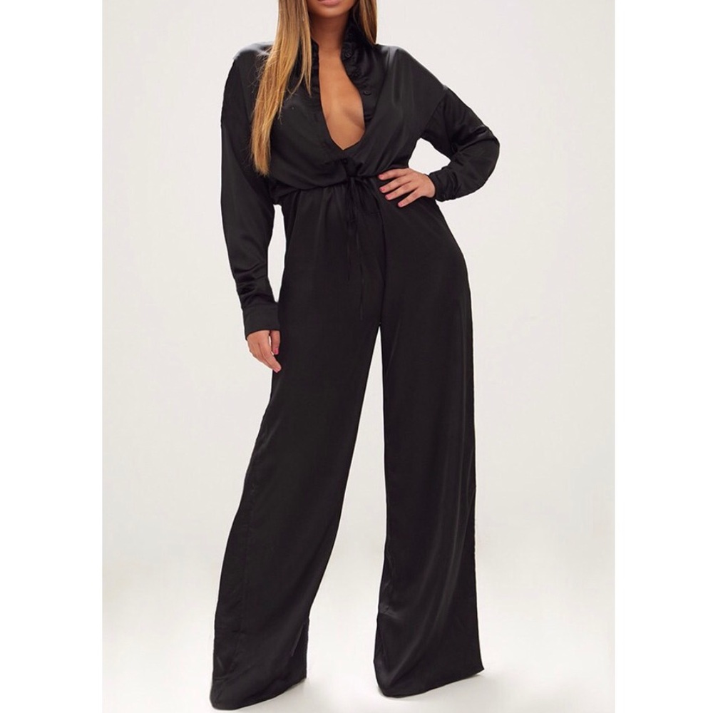 Black Wide Leg Jumpsuit